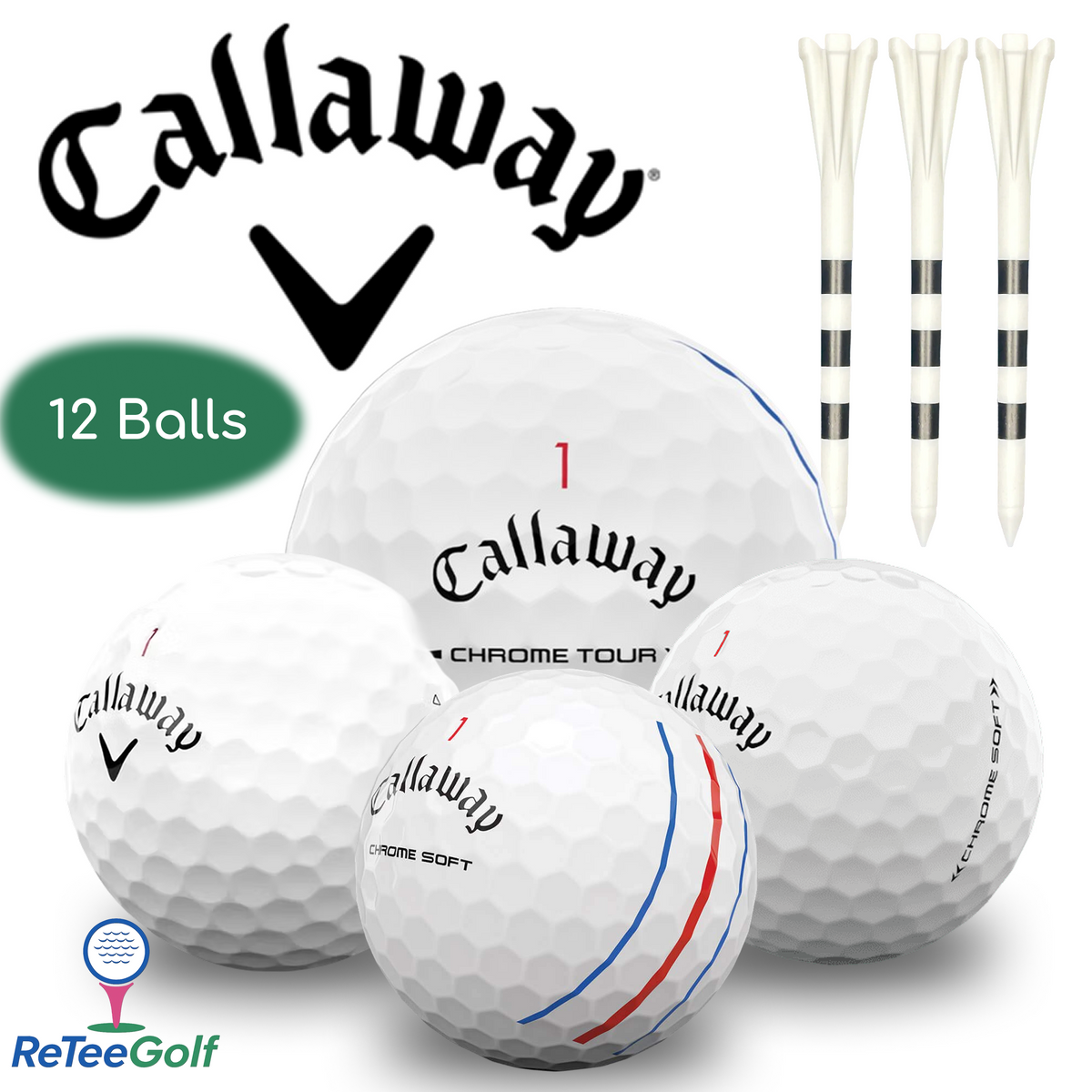 Callaway Chrome Soft Mix Lake Golf Balls