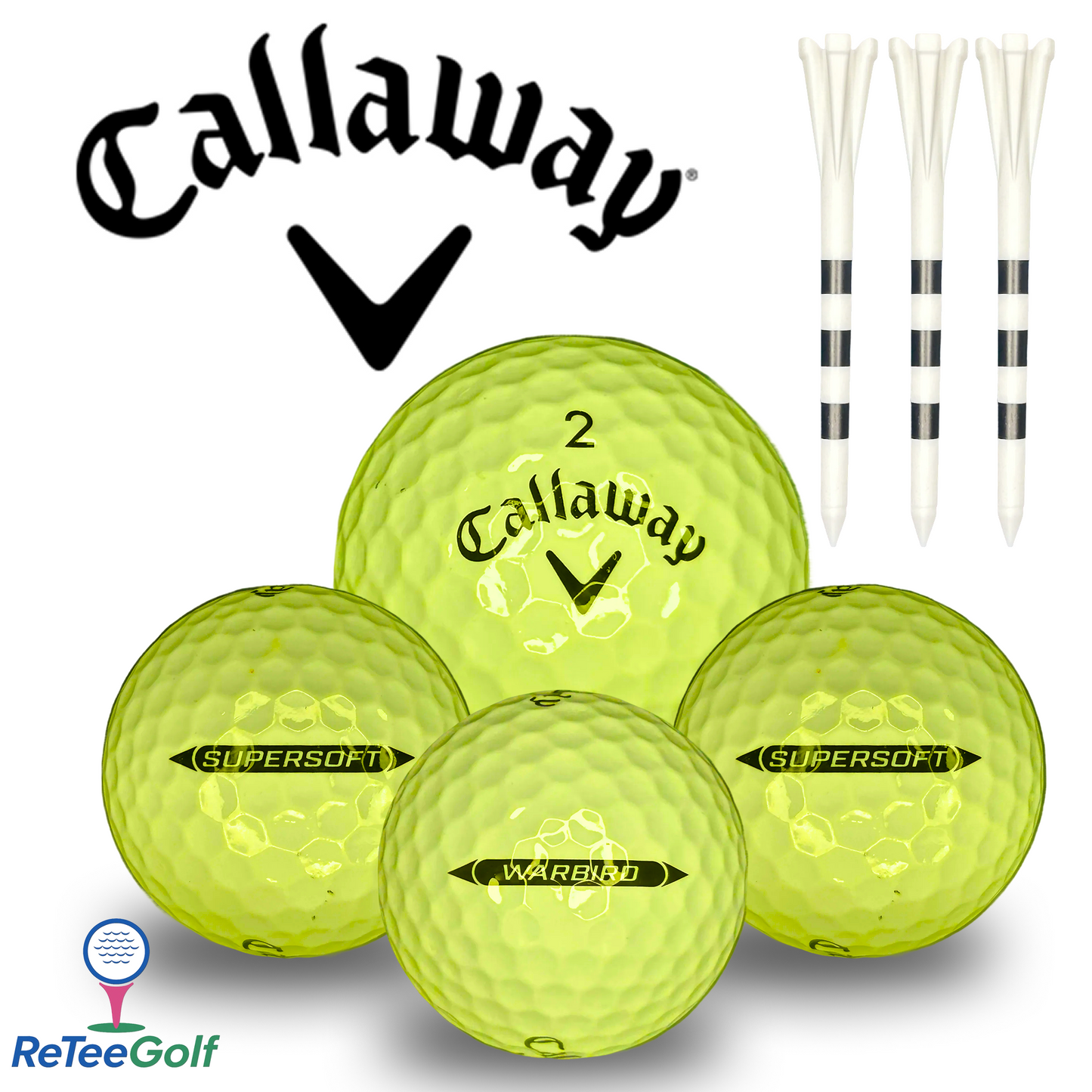 Callaway Yellow Mix Lake Golf Balls