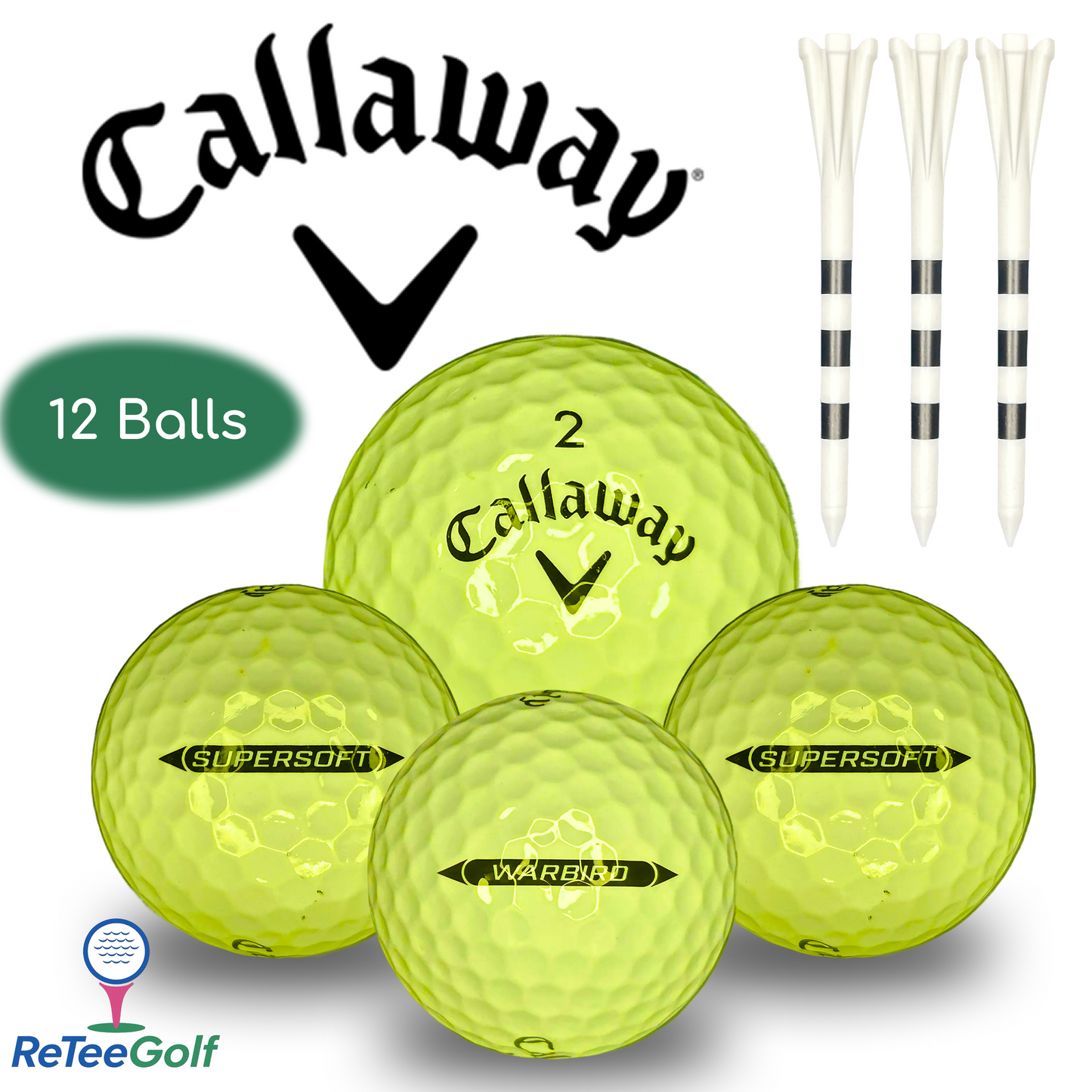 Callaway Yellow Mix Lake Golf Balls
