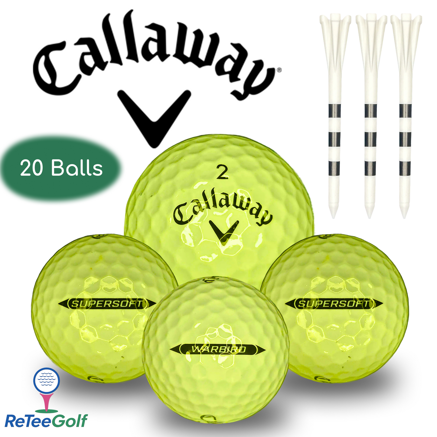 Callaway Yellow Mix Lake Golf Balls