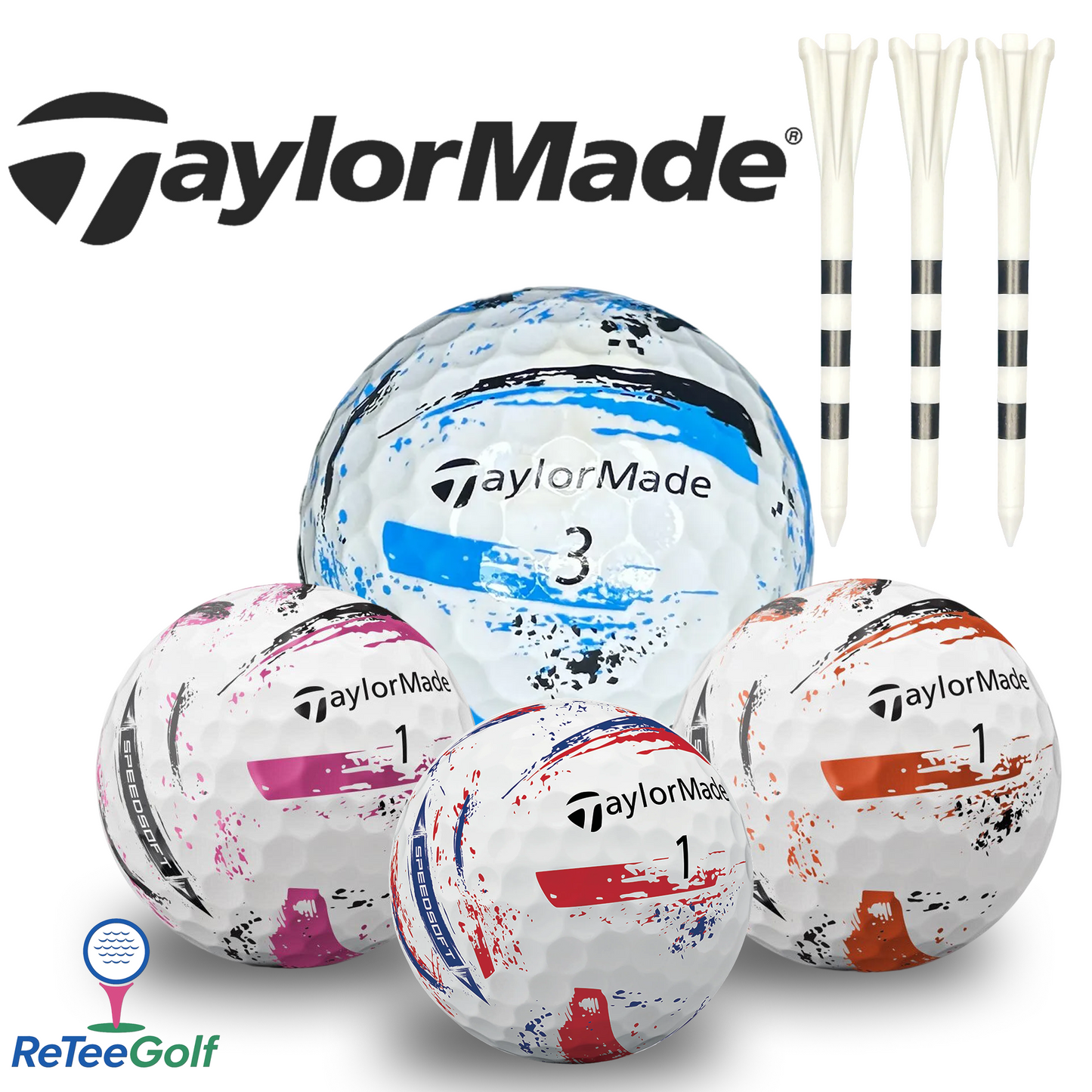TaylorMade Speedsoft Ink Lake Golf Balls