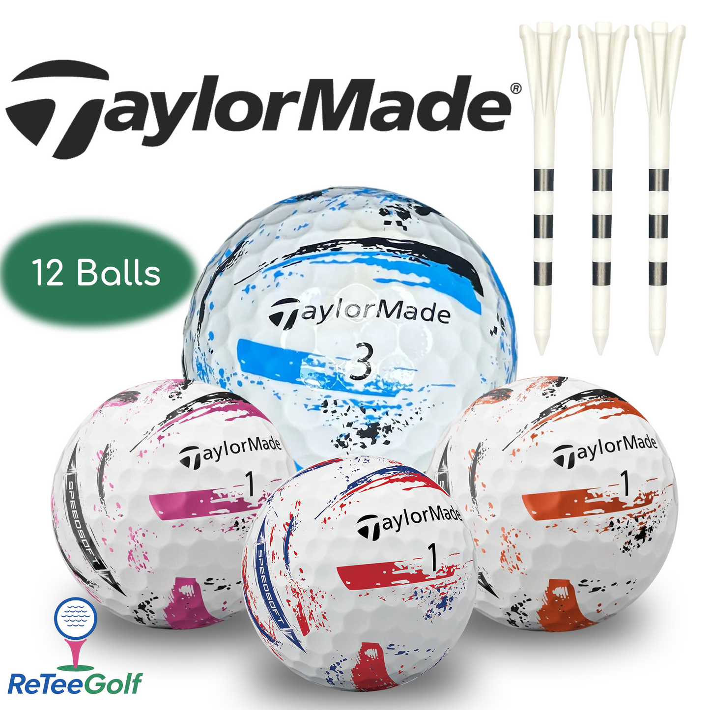 TaylorMade Speedsoft Ink Lake Golf Balls