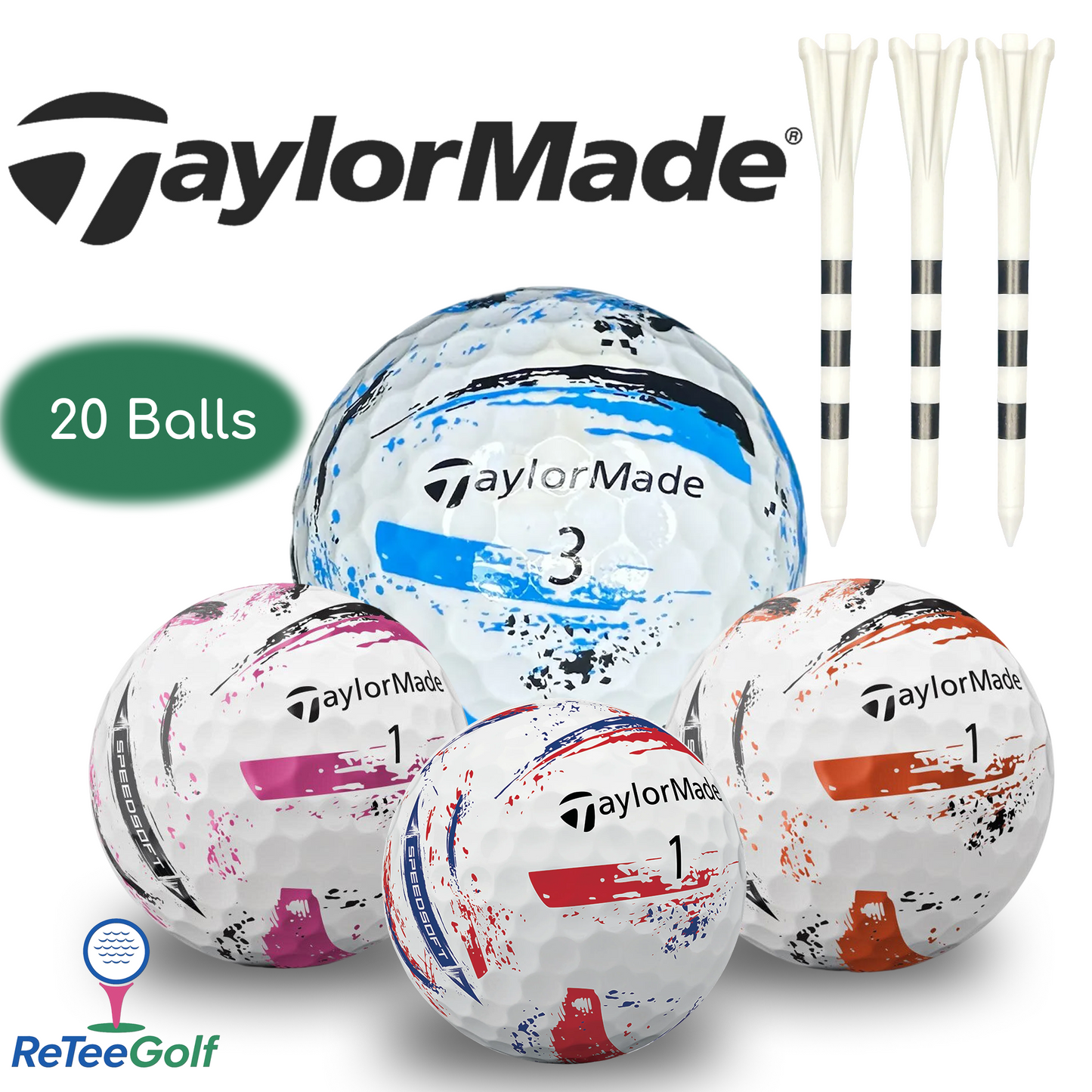 TaylorMade Speedsoft Ink Lake Golf Balls