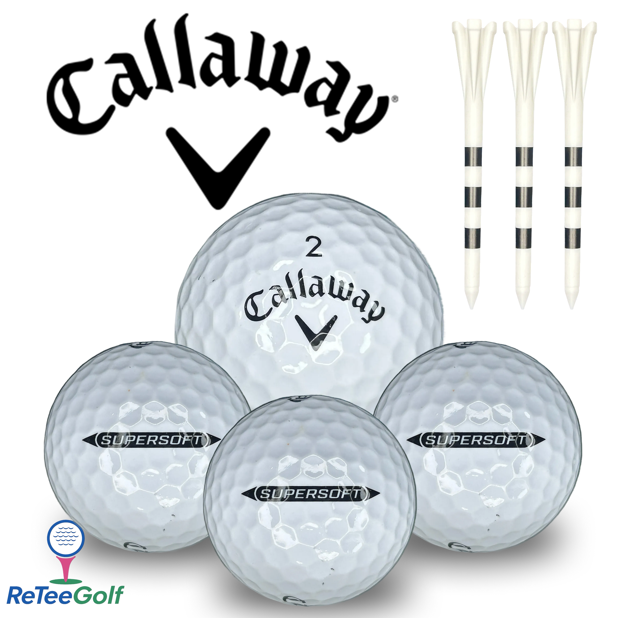 Callaway Supersoft Lake Golf Balls | Premium Grade A Quality