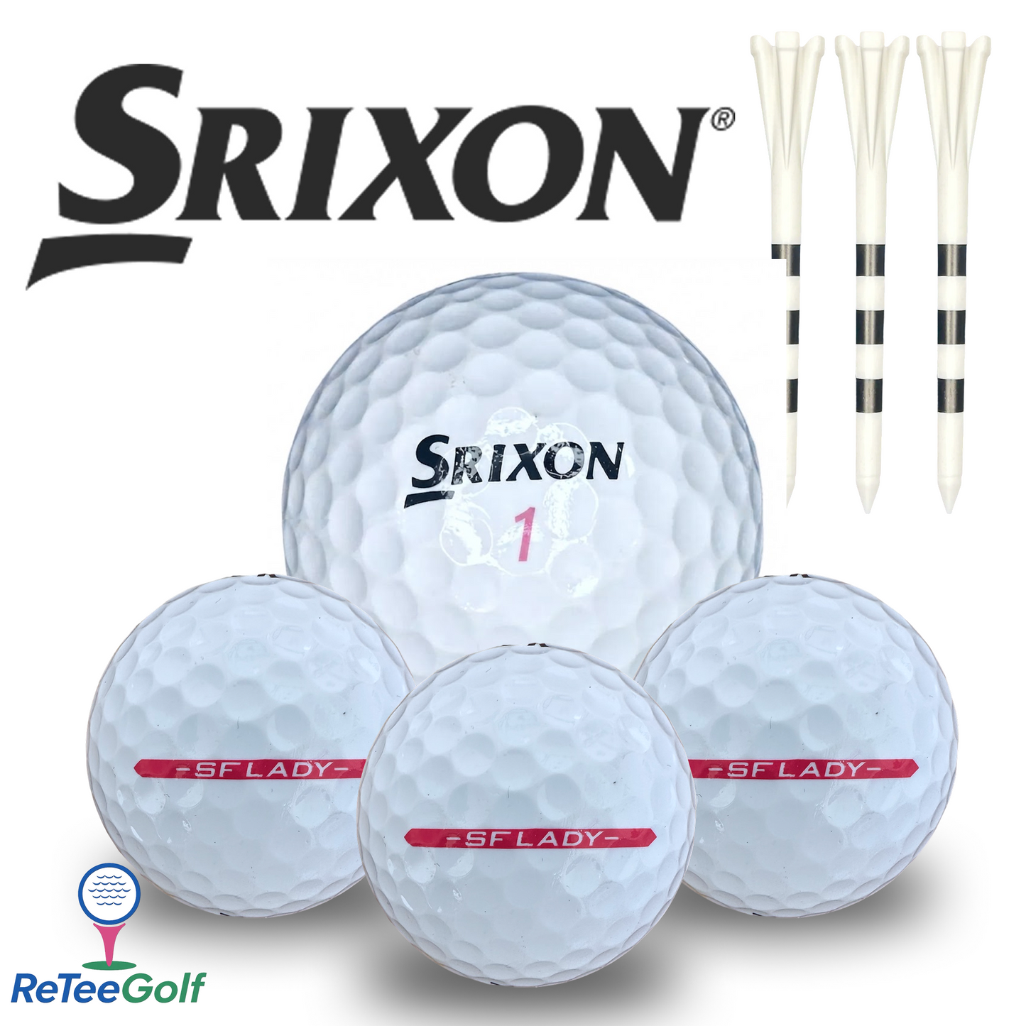 Srixon Pink Lady Lake Golf Balls