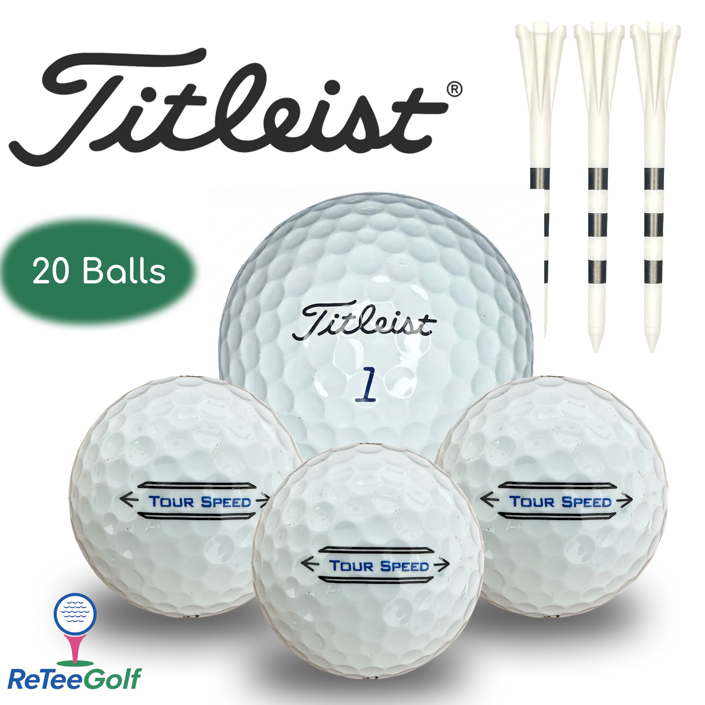 Titleist Tour Speed Lake Golf Balls