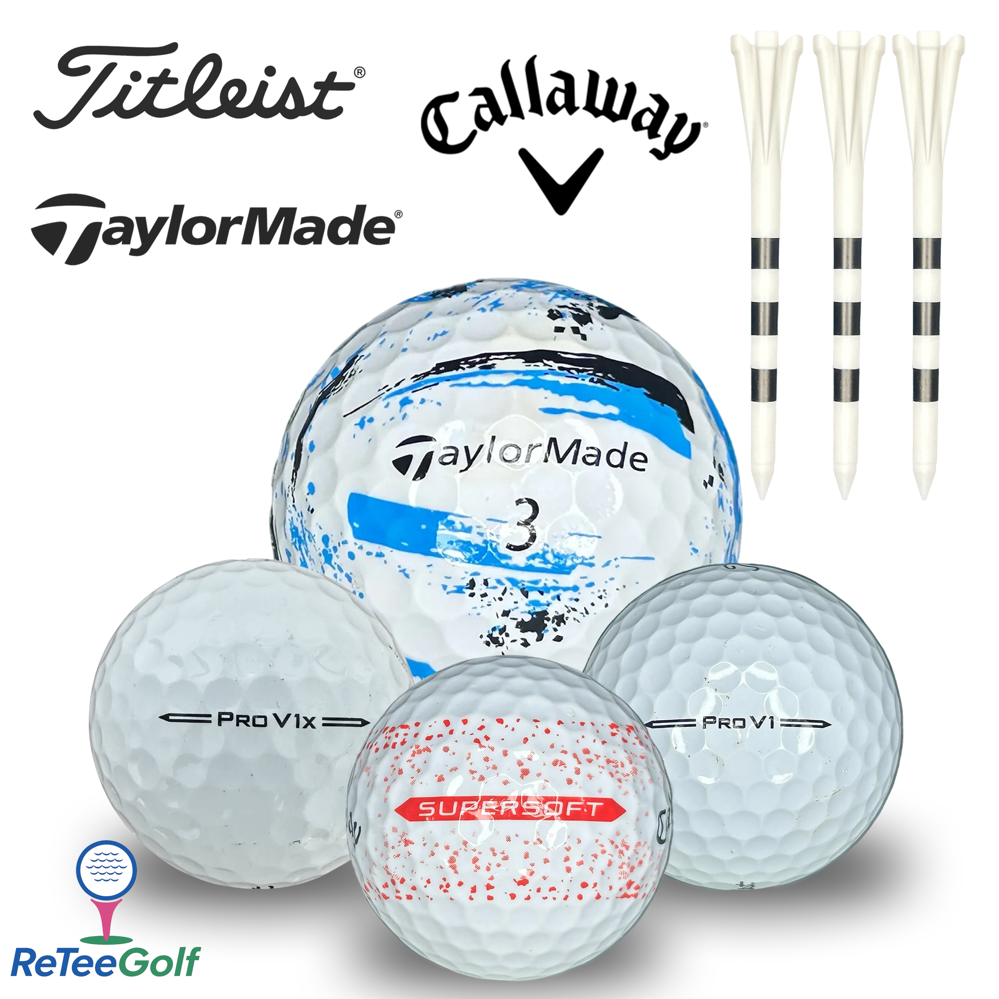 Tour Mix of Lake Golf Balls