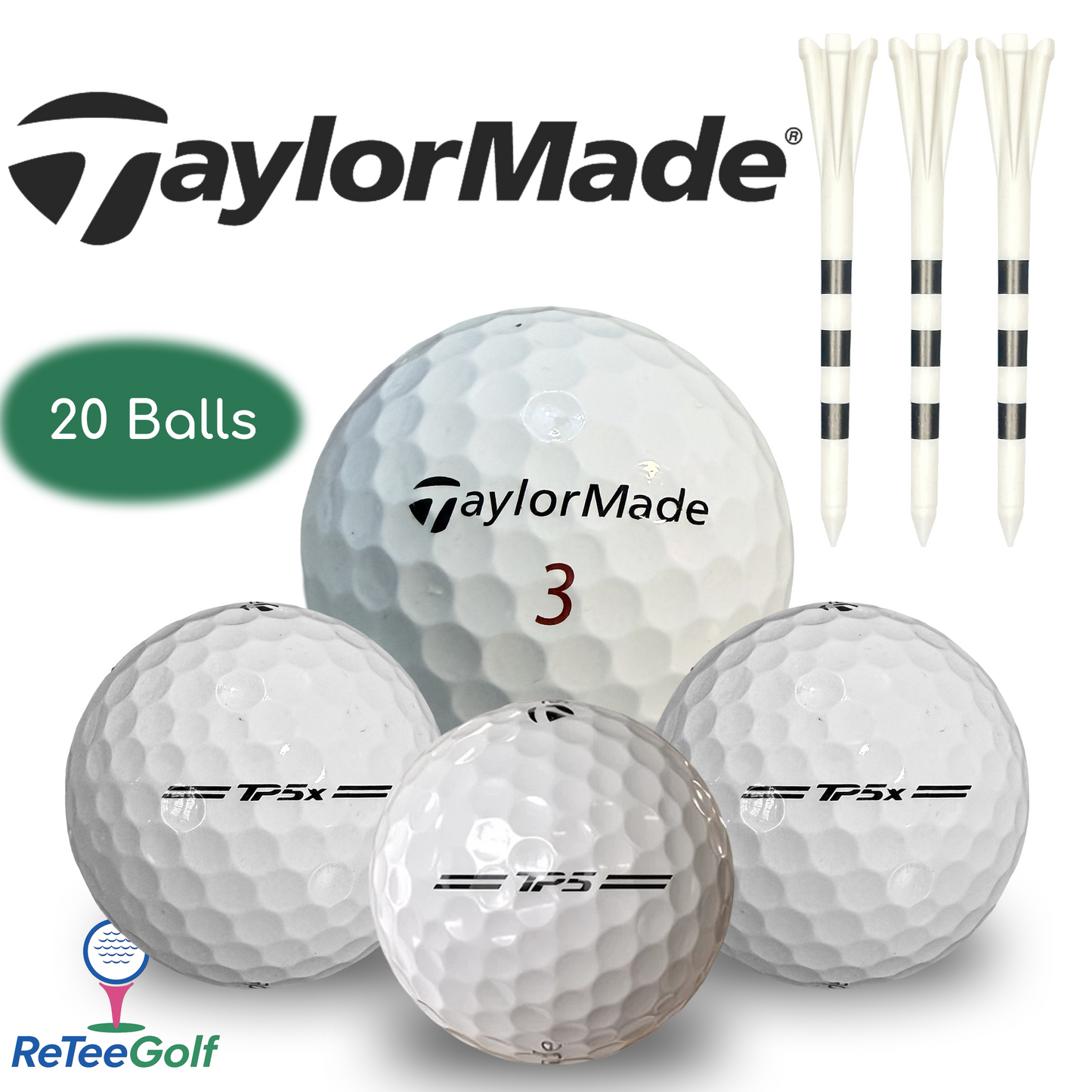 TaylorMade TP5 / TP5x Lake Golf Balls