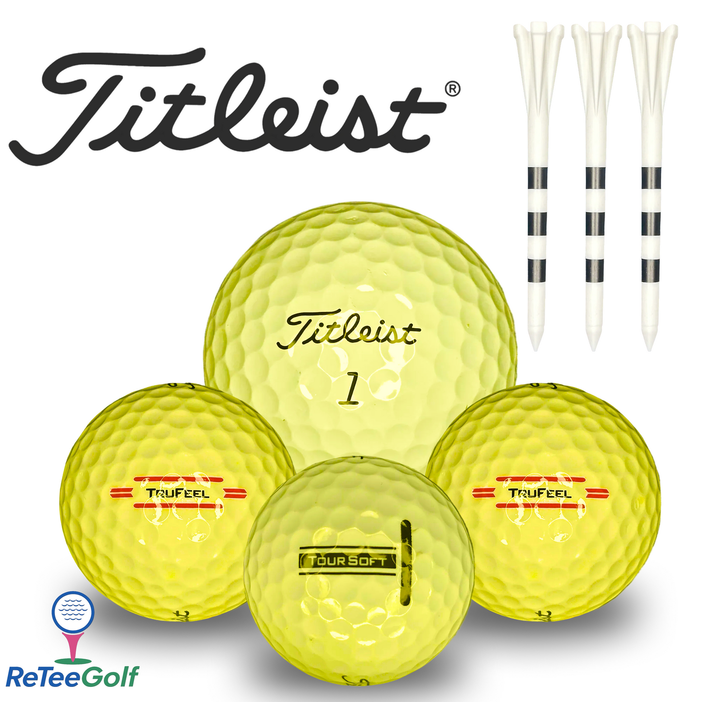 Titleist Yellow Mix Lake Golf Balls