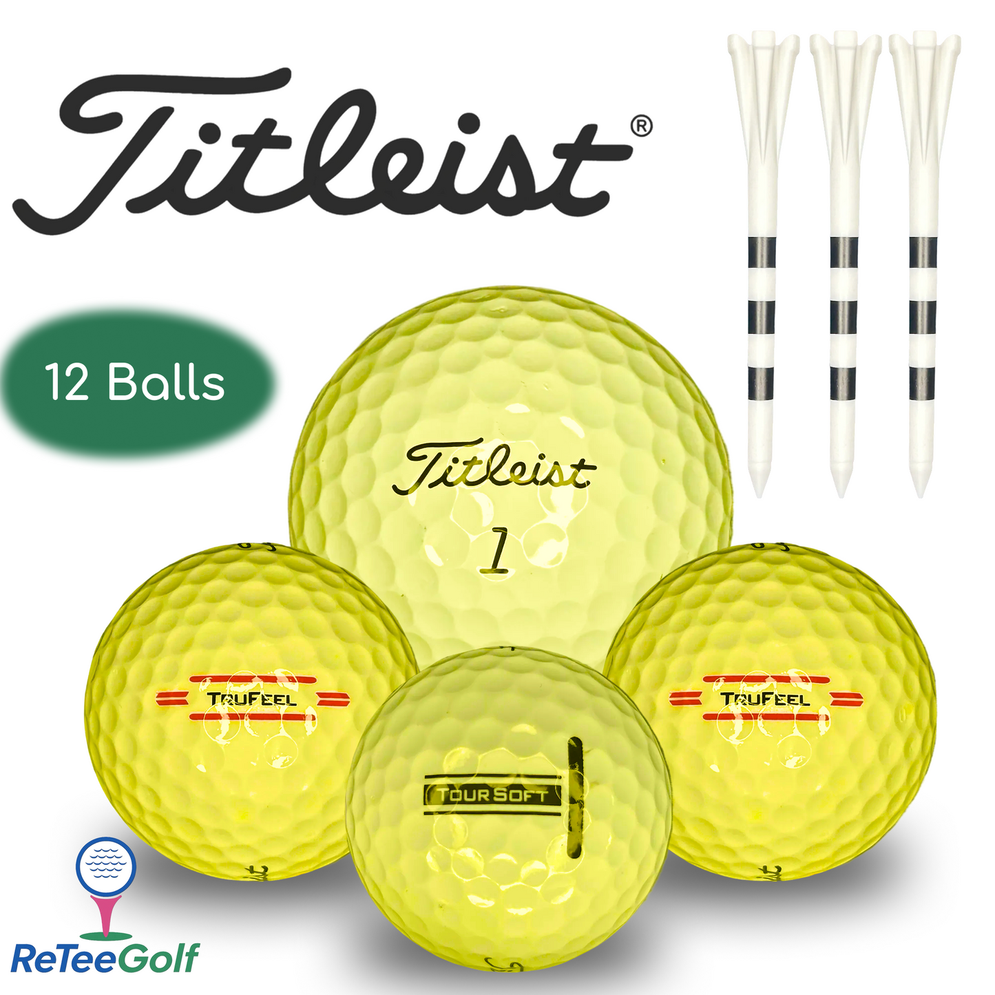 Titleist Yellow Mix Lake Golf Balls